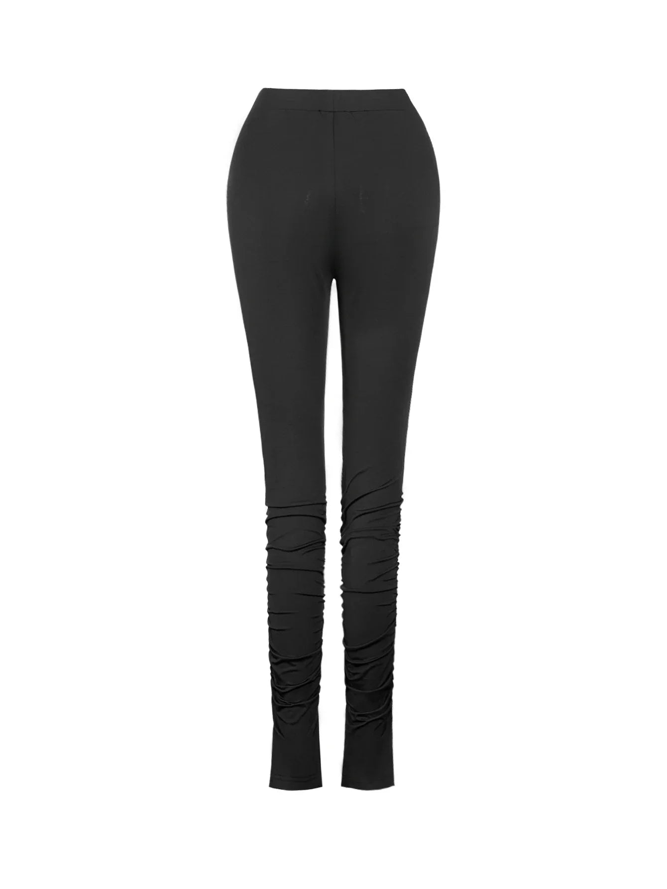 Women's autumn and winter fashion high waist tight pleated casual trousers