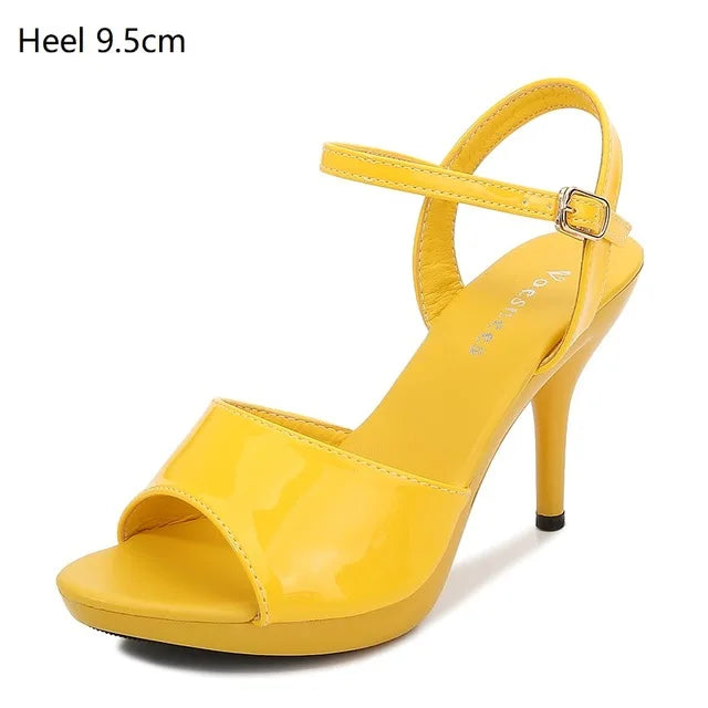 Women's Shoes High Heels Summer Sandals Sexy Platform Sandalia Feminina Colorful Shoes Club Part Slipers Front & Rear Strap Pump
