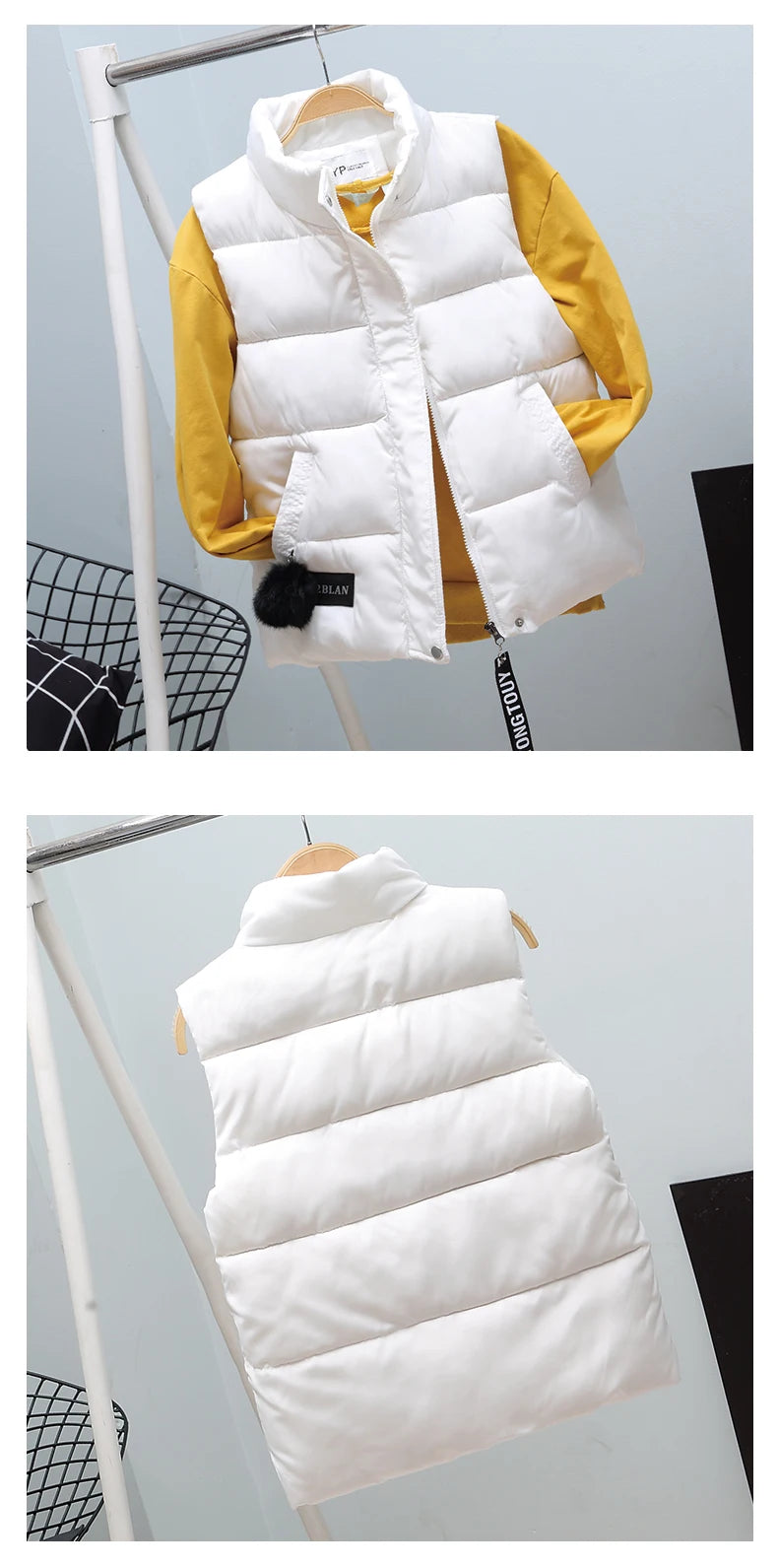 New Fashion Winter Vest For Women Collar Sleeveless Short Coat Women Jacket Waistcoat Female  Autumn Women Clothing