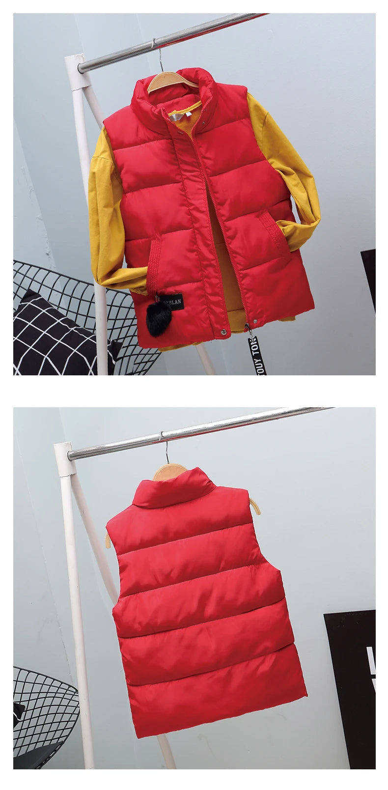 New Fashion Winter Vest For Women Collar Sleeveless Short Coat Women Jacket Waistcoat Female  Autumn Women Clothing