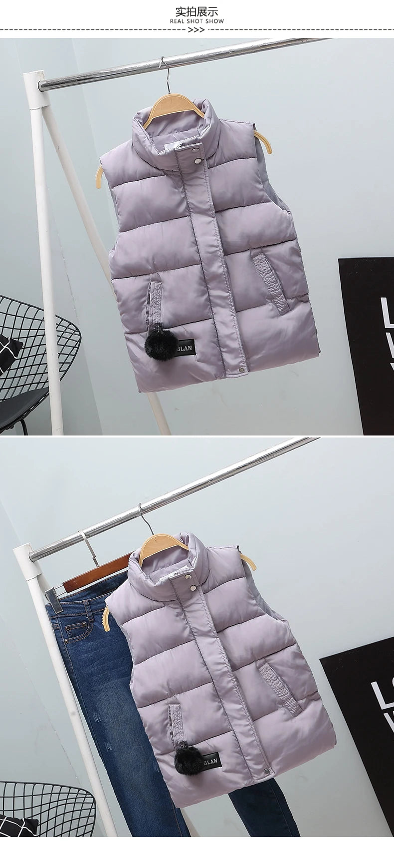 New Fashion Winter Vest For Women Collar Sleeveless Short Coat Women Jacket Waistcoat Female  Autumn Women Clothing