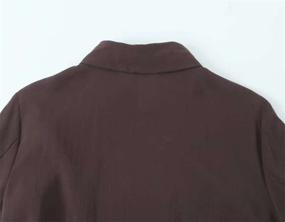 Women's Shirt 2025 New Fashion Autumn Winter Long Sleeve Soft Drape Shirt for Women Casual Chic Ladies Clothes