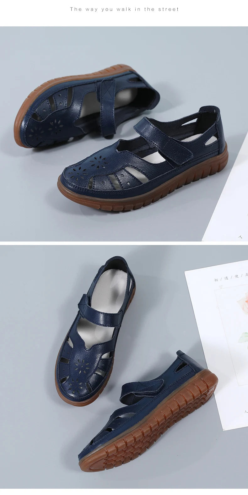 Women Sandals Summer Ladies Girls Comfortable Ankle Hollow Round Toe Sandals Woman Soft Beach Sole Female Shoes for Women