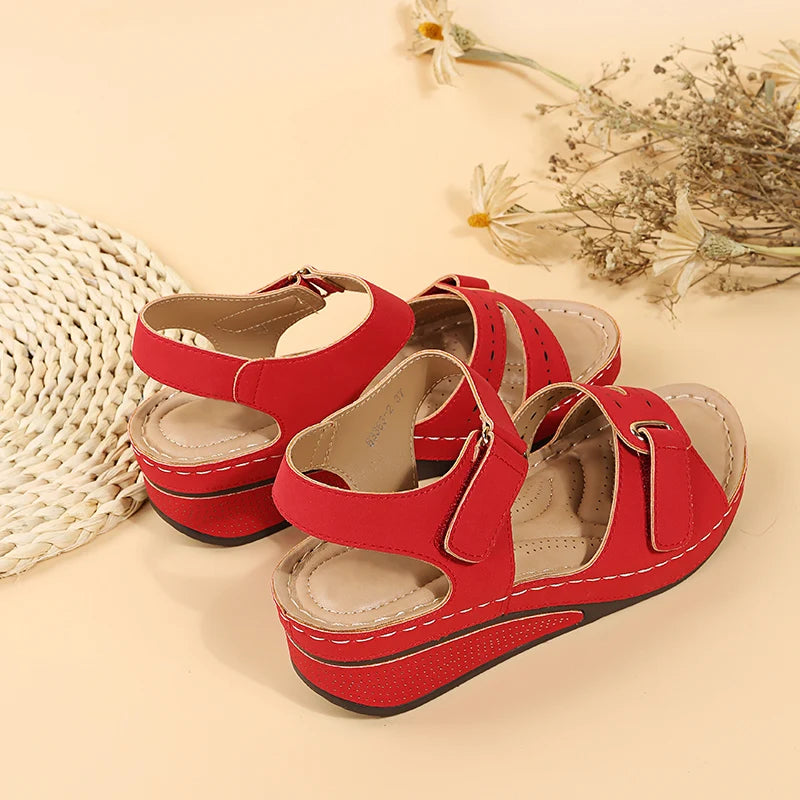 New Summer Trend Women Sandals Soft Bottom Wedge Heels Sandals Women Platform Sandalias Mujer Elegant Wedges Shoes for Women