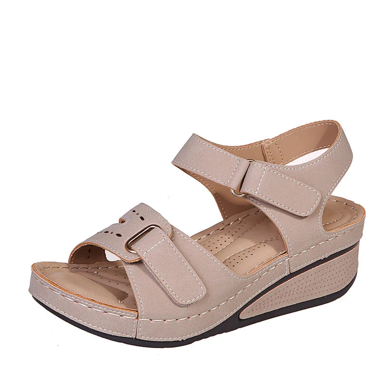New Summer Trend Women Sandals Soft Bottom Wedge Heels Sandals Women Platform Sandalias Mujer Elegant Wedges Shoes for Women