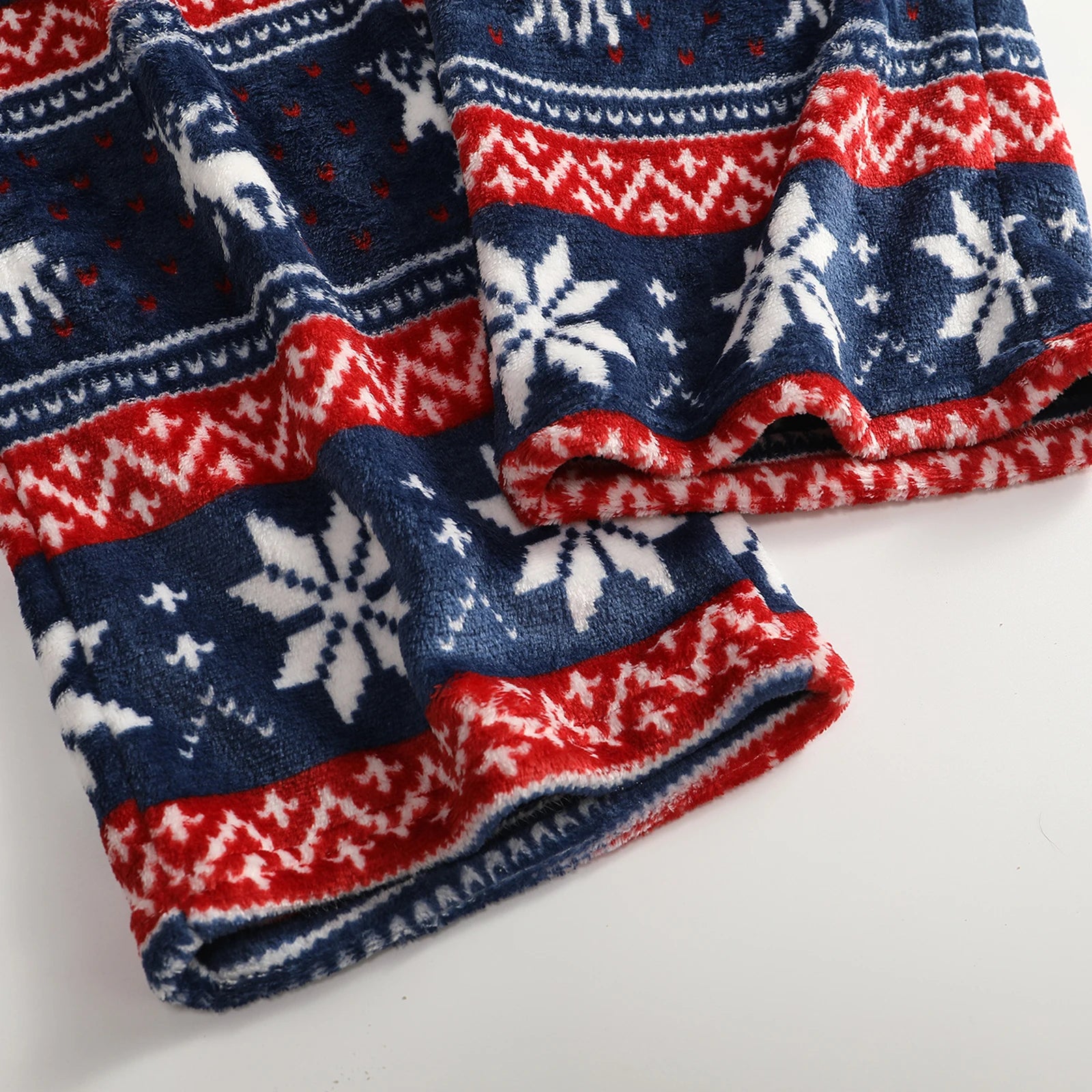 Women Christmas Printed Pajama Pants Winter Warm Soft Plush Sleep Pants Comfy Elastic Waist Home Clothes Bottoms with 2 Pockets