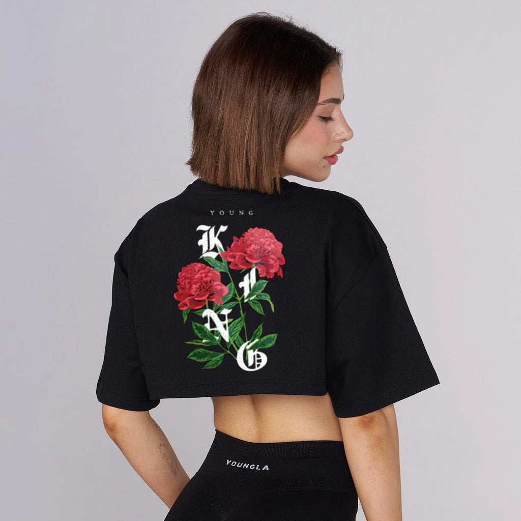 Summer new style Short Sleeve T Shirts Women Cotton T-shirt O Neck High Waist Crop Top Tee Female Casual Loose T Shirt women