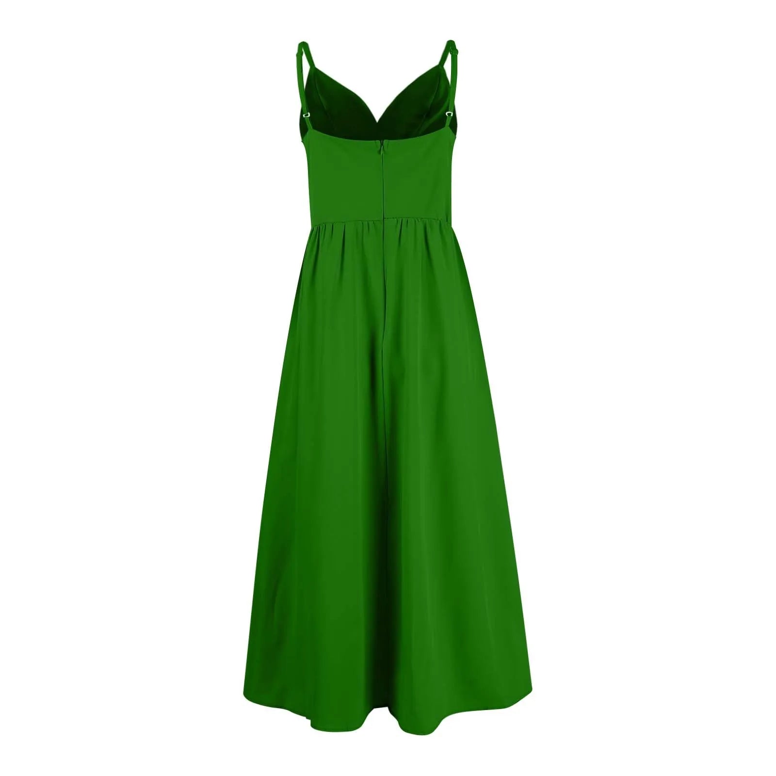 dresses for women trend sexy party dresses V-Neck Big Swing Slimming Backless Sleeveless long Dress Suspenders Hollow vestidos