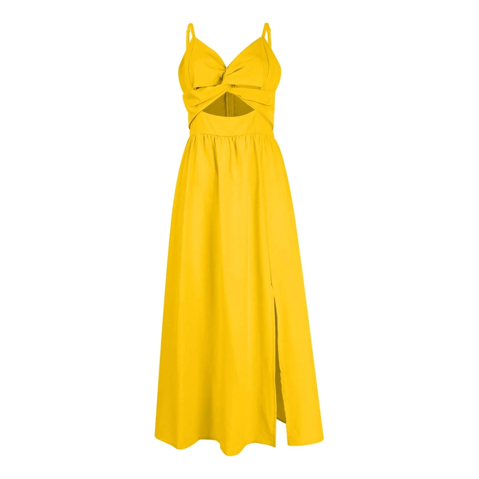 dresses for women trend sexy party dresses V-Neck Big Swing Slimming Backless Sleeveless long Dress Suspenders Hollow vestidos