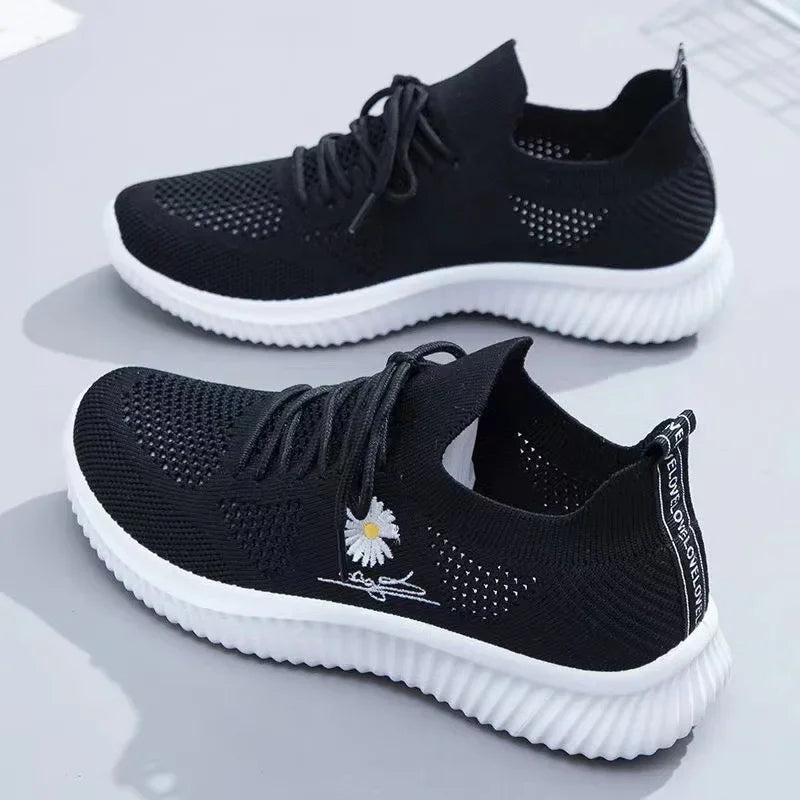Summer Women Tennis Shoes 2025 Hot Sale Large Versatile Hollow Breathable Gym Sports Shoes Casual Shoes