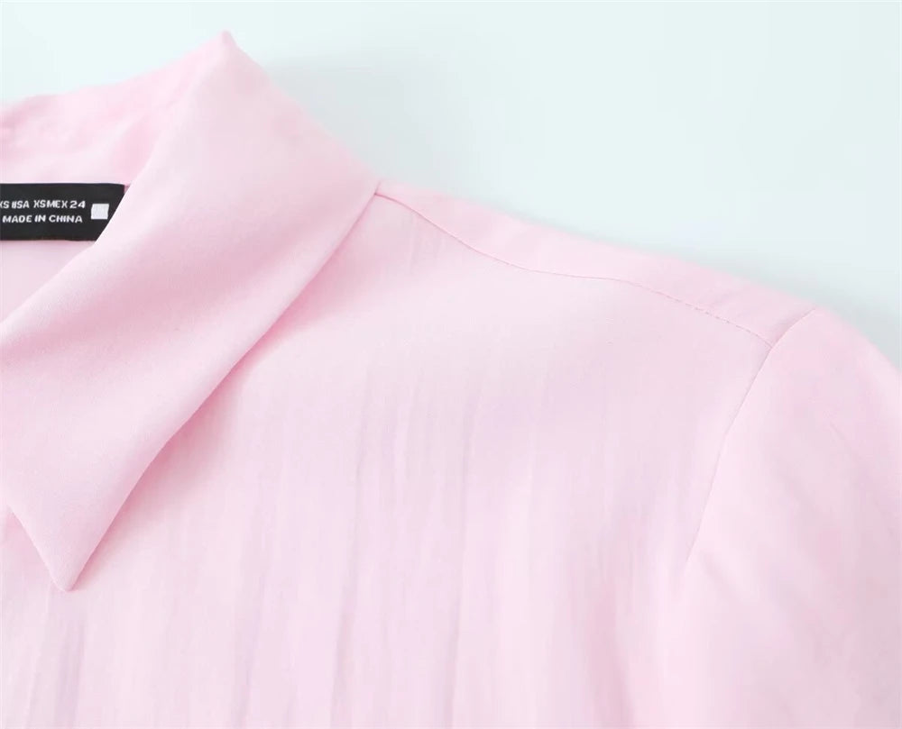 Women's Shirt 2025 New Fashion Autumn Winter Long Sleeve Soft Drape Shirt for Women Casual Chic Ladies Clothes