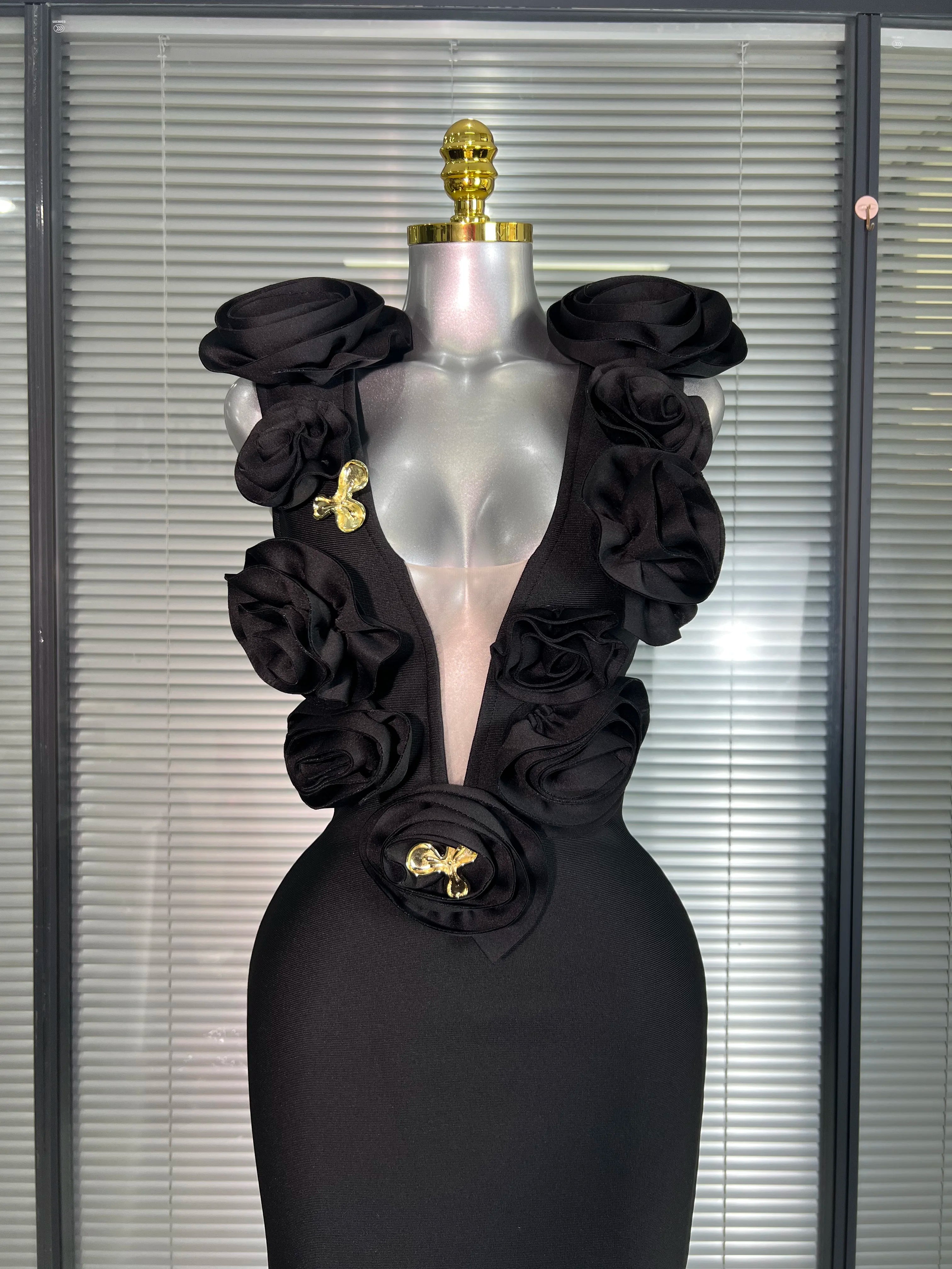 Summer New Women Sexy Red Black Flower Tank Long Bodycon Bandage Dress Birthday Celebrity Party Dress