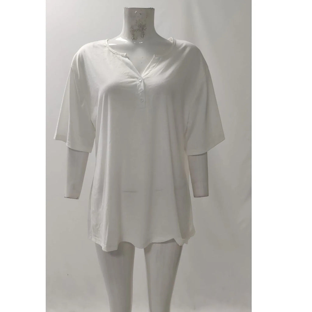 Summer Women T-Shirts 3D Fashion Print Gradient Harajuku T Shirt Oversized Tees for Ladies Clothing New Short Sleeve V-Neck Tops