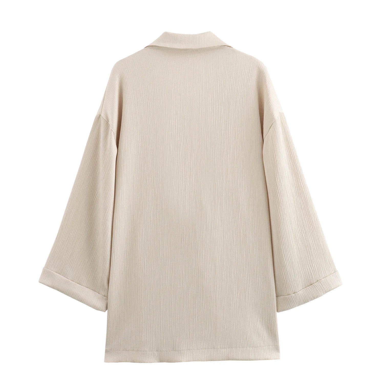 2024 Autumn Women Casual Blazer Coat Pants Set Long Sleeve Double Breasted Blazer + Wide Leg Trousers Lady Office Outfit