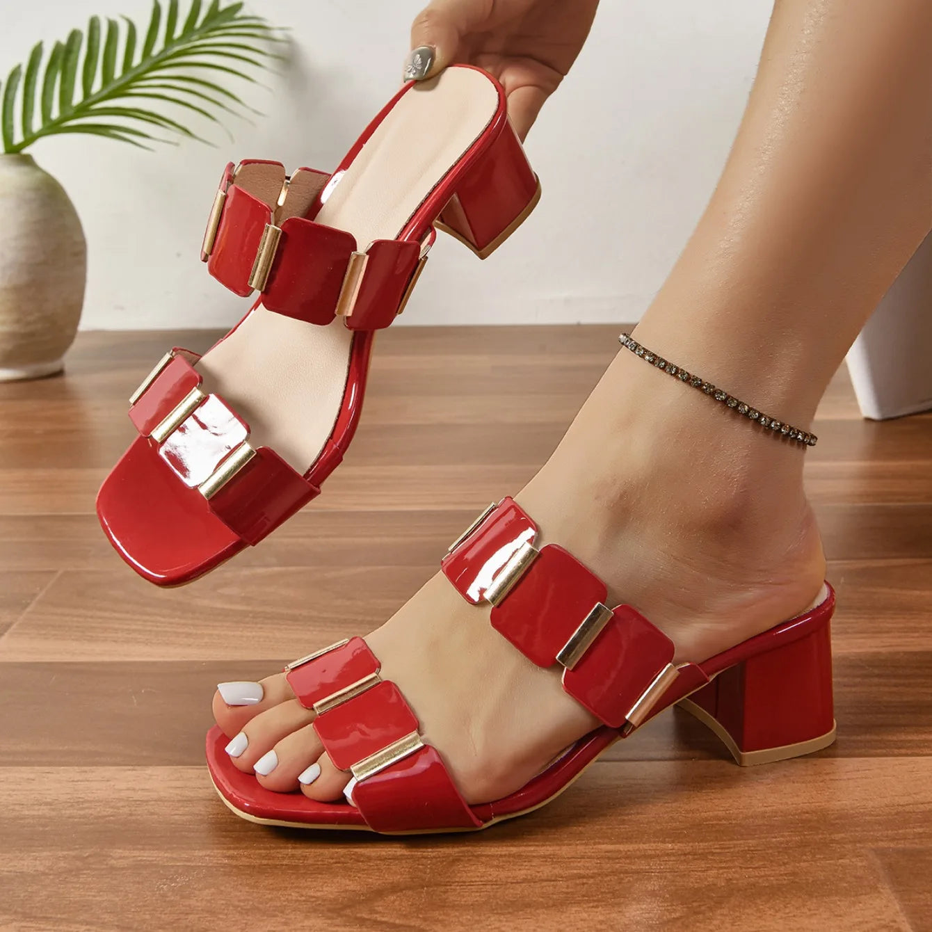 New Shoes for Women Fashion Summer High Heels Sandals Sexy Comfortable Women Sandals Female Outdoor Designer Shoes for Women