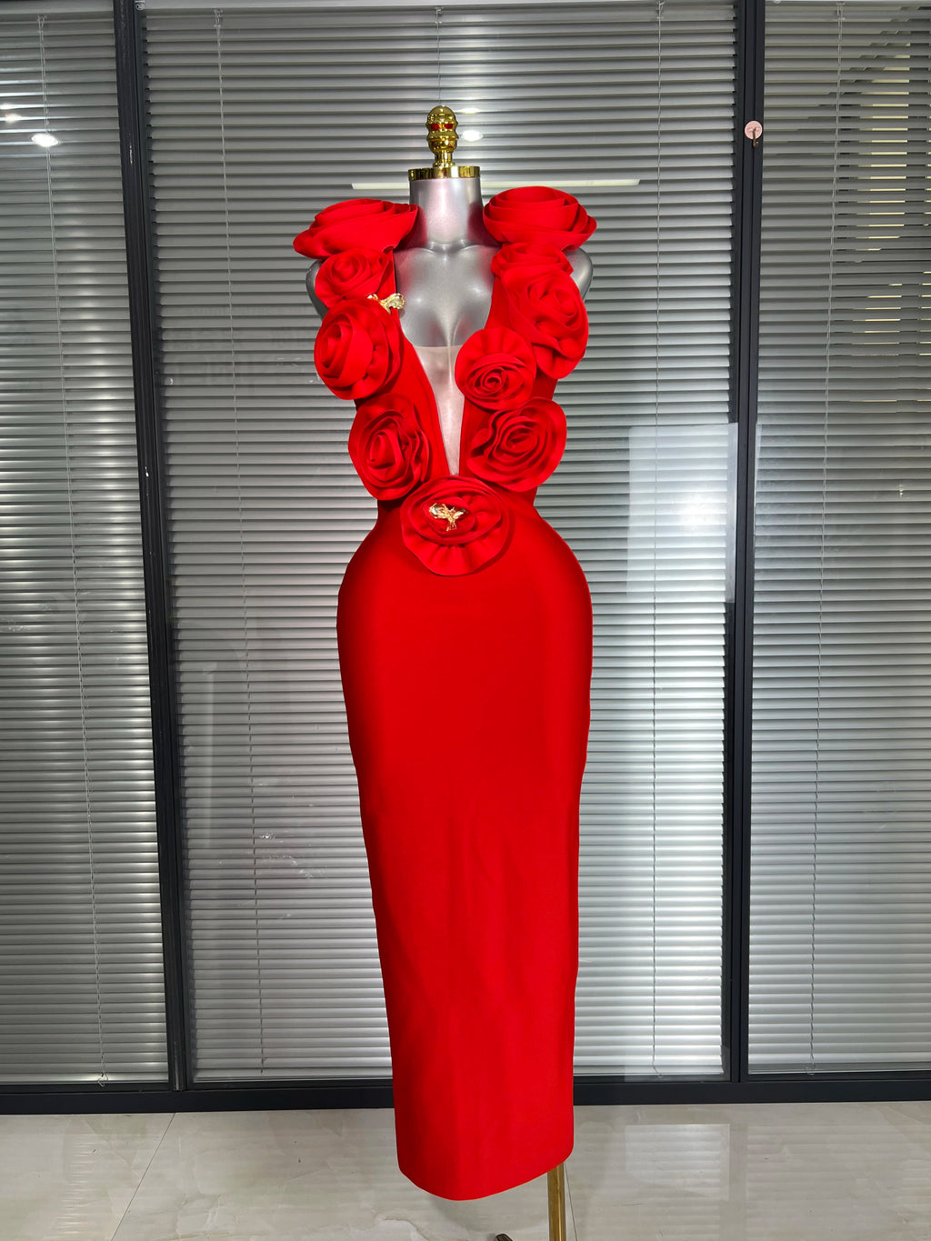 Summer New Women Sexy Red Black Flower Tank Long Bodycon Bandage Dress Birthday Celebrity Party Dress