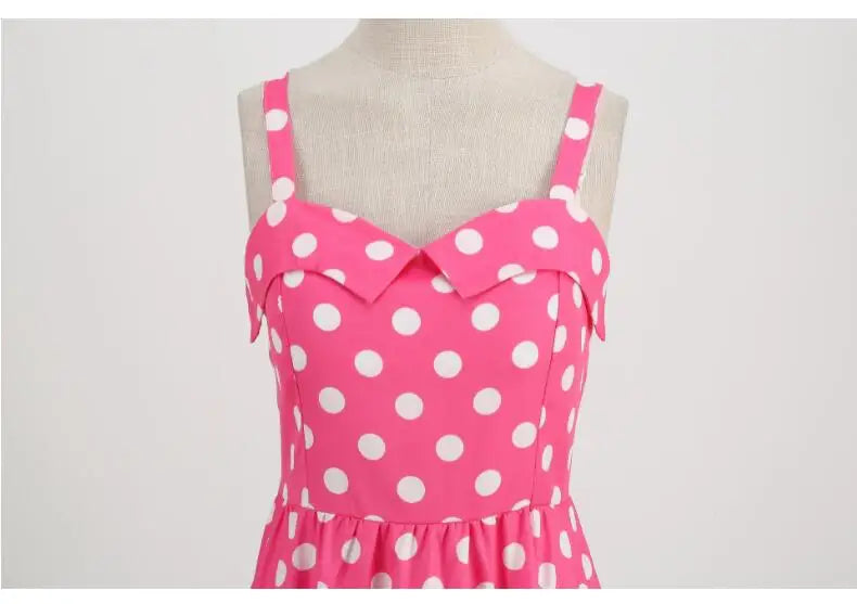 Women's Summer Dress Sexy Retro Pink Plaid Suspender Gown Christmas Party Clothes Robe Femme High-Waisted Dress