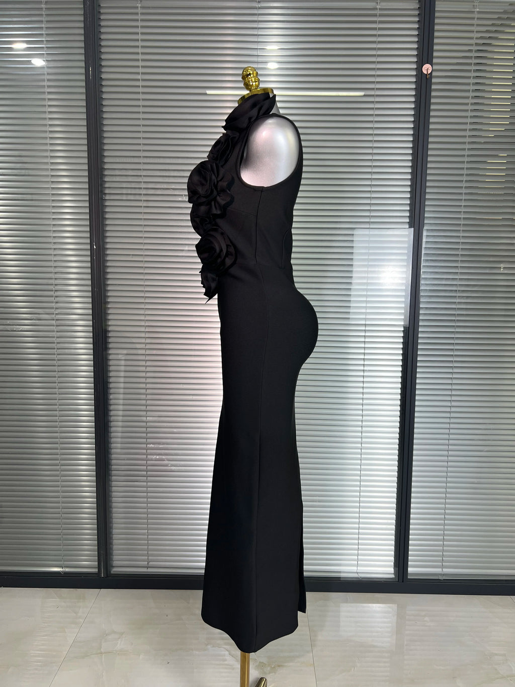 Summer New Women Sexy Red Black Flower Tank Long Bodycon Bandage Dress Birthday Celebrity Party Dress