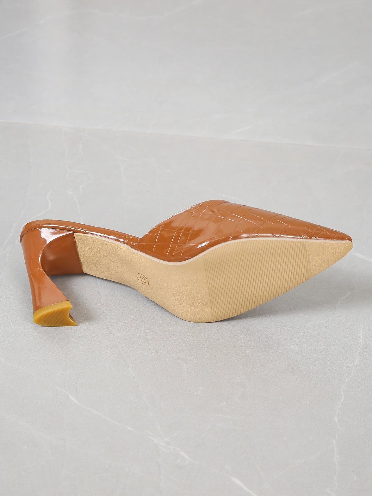 Summer Ladies Shoes 2025 New Retro Pointed Toe Women's Slippers Dress Office Slip on Ladies Heeled Shoes Thin Heel Female Mules