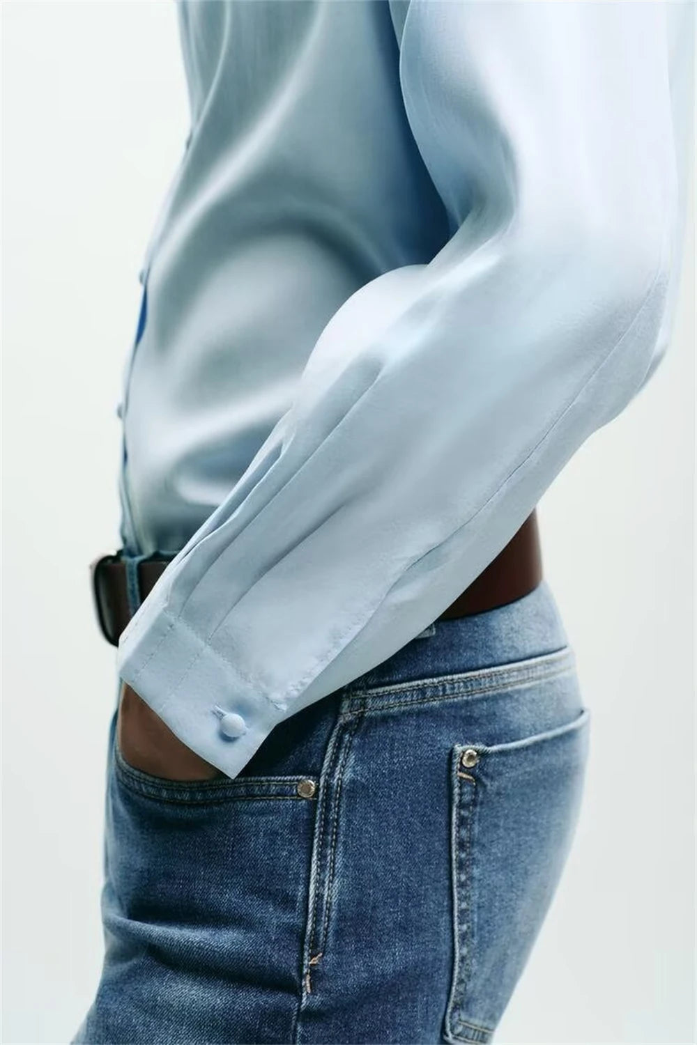 Women's Shirt 2025 New Fashion Autumn Winter Long Sleeve Soft Drape Shirt for Women Casual Chic Ladies Clothes