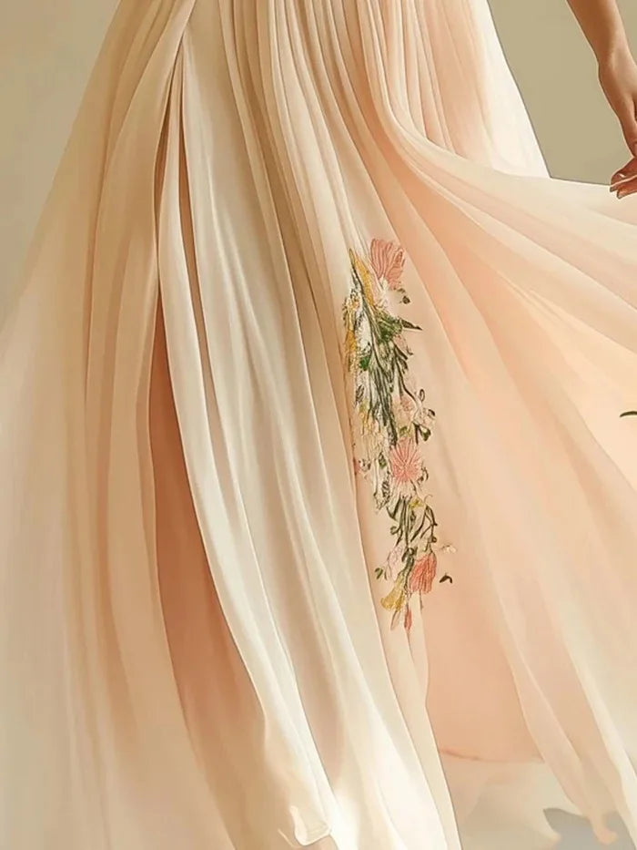 Women's Clothing Trend 2025 Summer Short Sleeve High Waist Dresses Sexy V Neck Floral Printed Boho Holiday Dress Vestidos