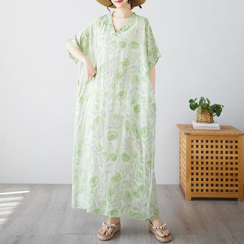 Summer Dress for Women Clothing Streetwear Ethnic Style Bohemian Beach Vintage Clothes Casual Fashion Harajuku Loose Streetwear