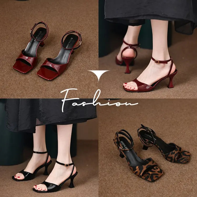 Summer 2025 New Brand Women's Shoes Women Design Sexy High Heels Elegant Shallow Mouth Bride Shoes Mujer Zapatos Luxury Shoes