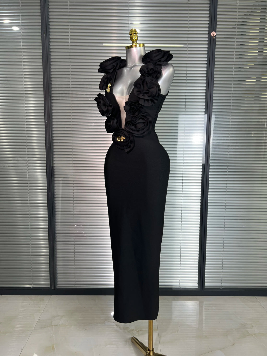 Summer New Women Sexy Red Black Flower Tank Long Bodycon Bandage Dress Birthday Celebrity Party Dress