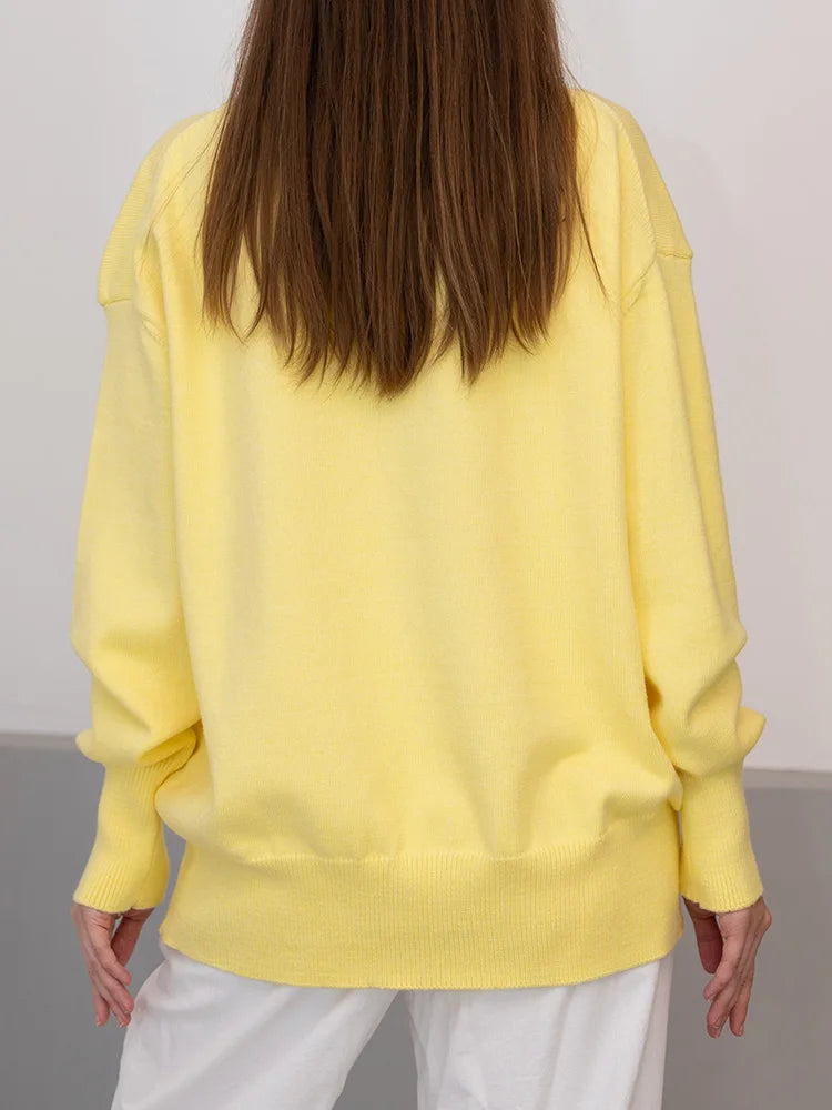 Basic Red Turtleneck Sweater Women Trends 2025 Winter Pullovers Oversize Sweater Woman Jumper Women's Turtleenck Sweaters Coffee