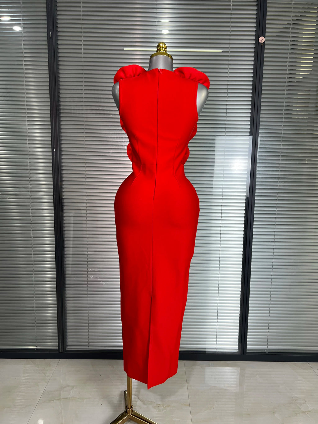 Summer New Women Sexy Red Black Flower Tank Long Bodycon Bandage Dress Birthday Celebrity Party Dress